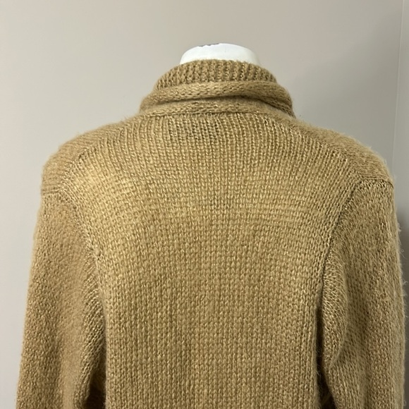 Wooden Ships Paola Buendia Tan Sweater Cardigan Mohair Wool Sz XS/S - Picture 8 of 13